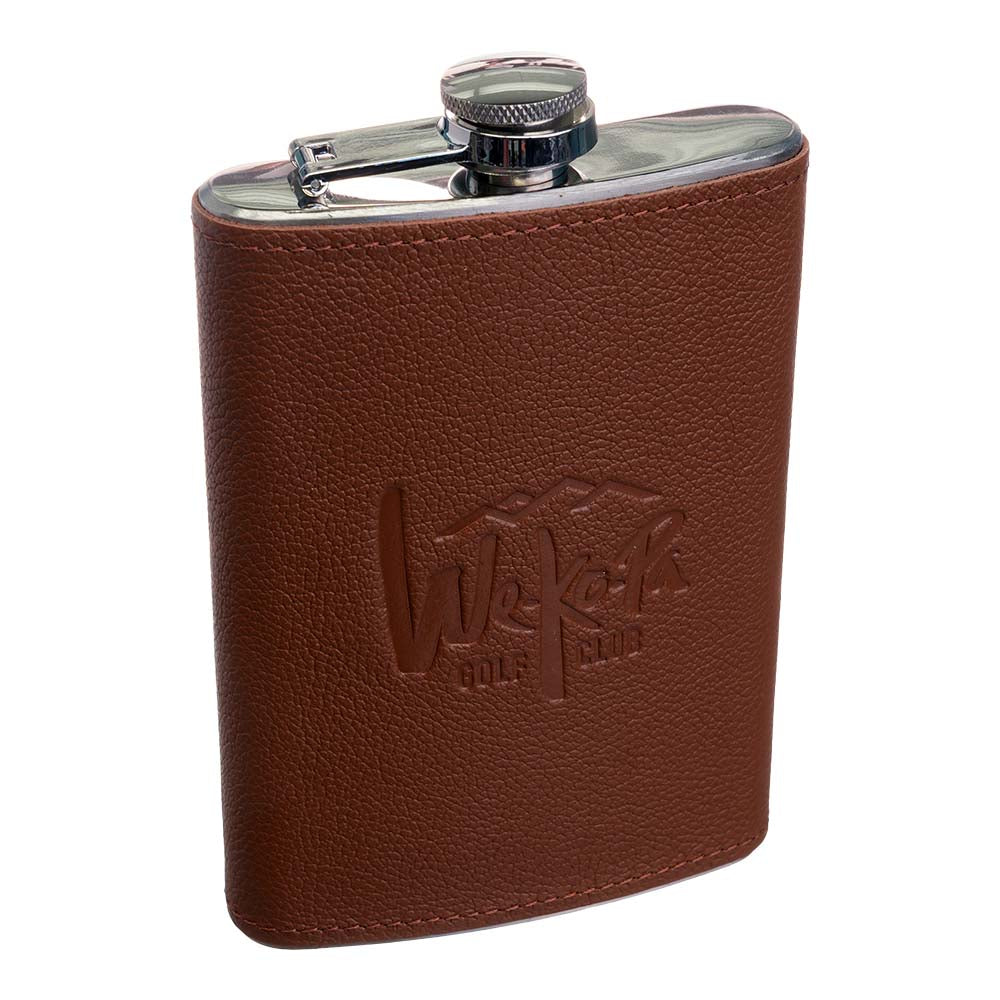 We-Ko-Pa Leather-Wrapped Flask – Brown